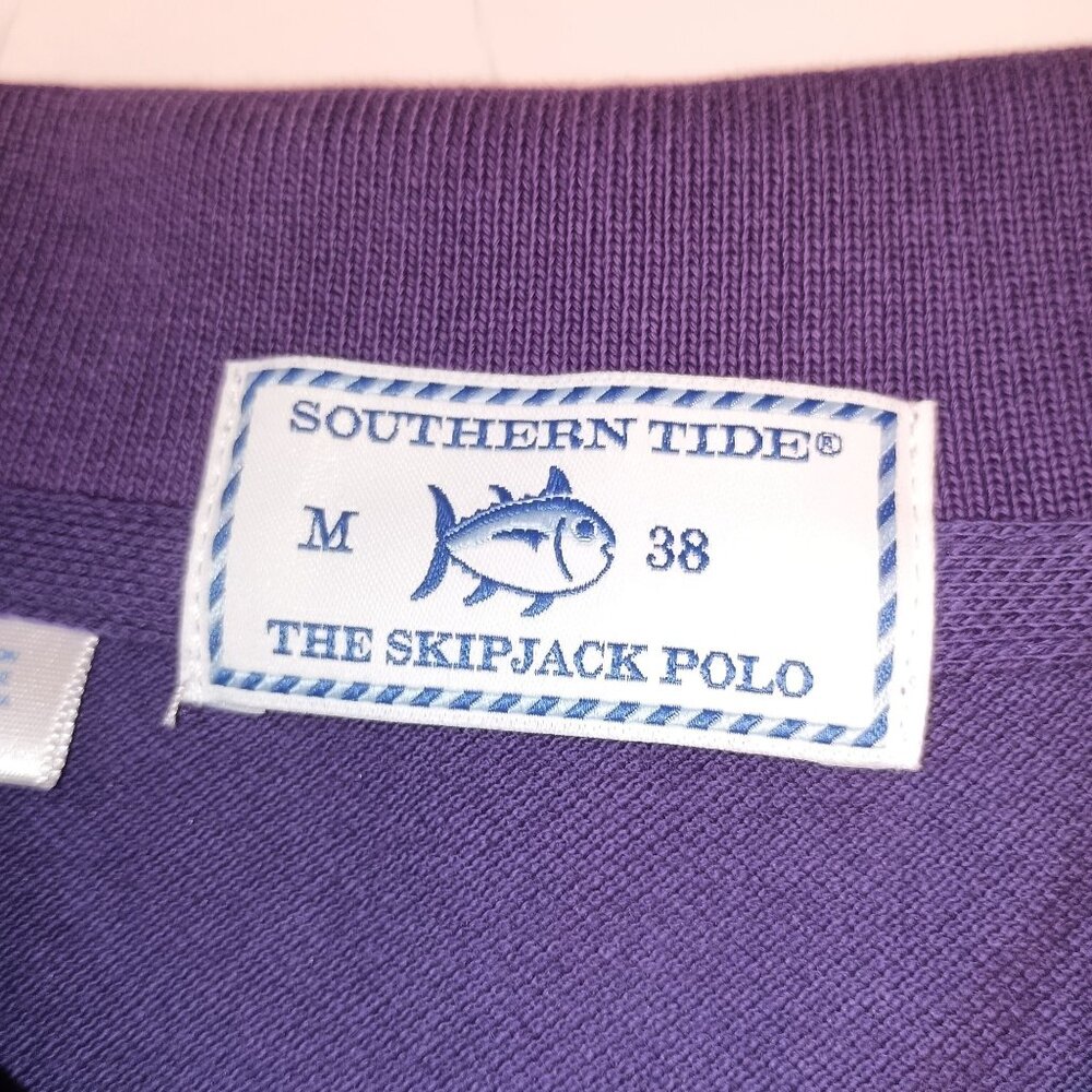 Southern Tide The Skipjack Polo Purple New with Tags Preppy Classic Size Med - Picture 5 of 9